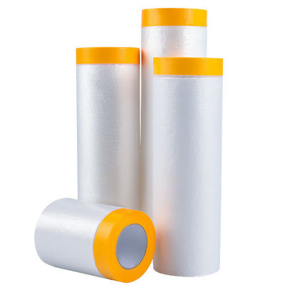 comprar Película de plástico PE transparente Crêpe papel pintura a vapor cobrindo carro filme de mascaramento gravado online manufacture