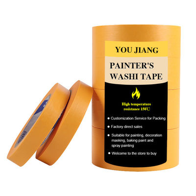 Buy High Temperature Japanese Washi Paper Car Masking Adhesive Tape with Custom Thickness online manufacture