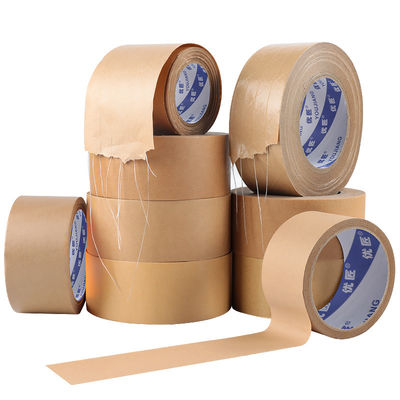satın al Sıcak erime yapışkan özel basılı kraft kağıt bantı Su geçirmez ambalaj için online manufacture