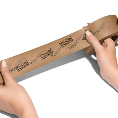 satın al Kişisel Logo Profesyonel Suya Karşı Sıkıştırma için Kahverengi Güçlendirilmiş Kraft Kağıt Teyp online manufacture