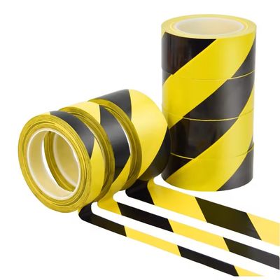 satın al Tek taraflı özel PVC işaretleme bantı uyarı sarı tehlike bantı dikkat online manufacture