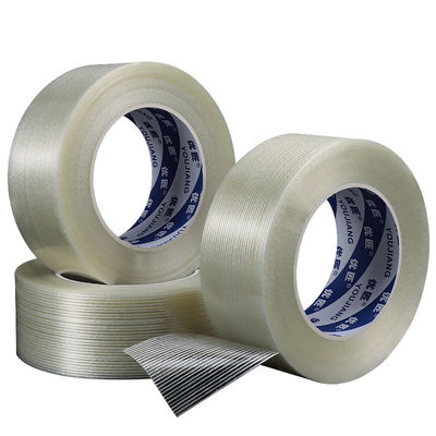 satın al Şeffaf kendi kendine yapışkan yalıtım cam lif filament bant iki yönlü filament bant online manufacture